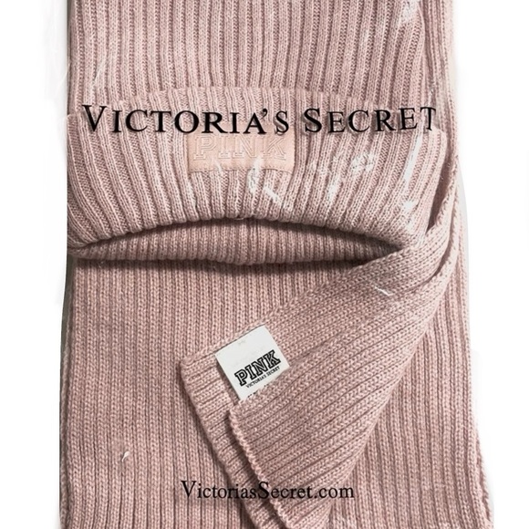 🆕🌼PINK VICTORIA’S SECRET Beanie And Scarf Set🌼 - Picture 6 of 6